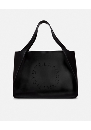 Stella McCartney - Logo Tote Bag, Woman, Black