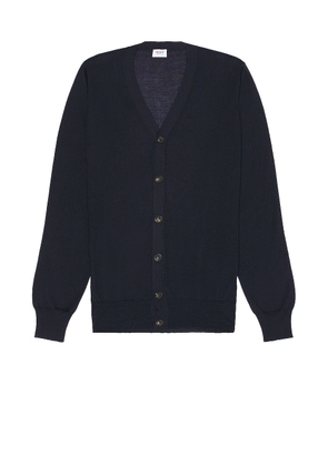 Ghiaia Cashmere Cardigan in Navy - Navy. Size S (also in ).
