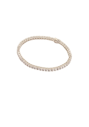 Hatton Labs White Tennis Bracelet in Silver - Metallic Silver. Size 8.5 (also in ).