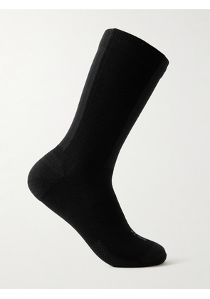Salomon - 11 by Boris Bidjan Saberi 11S A.B.1 Panelled Ribbed Bamboo-Blend Socks - Men - Black - S