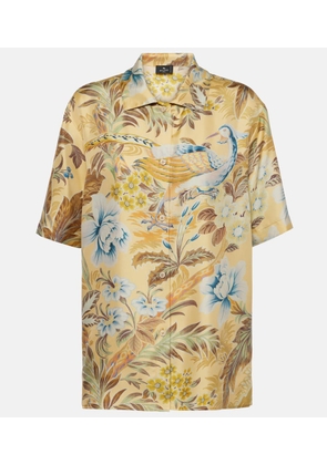 Etro Floral silk shirt