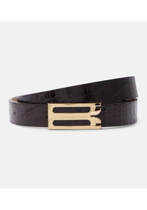Victoria Beckham Croc-effect leather belt