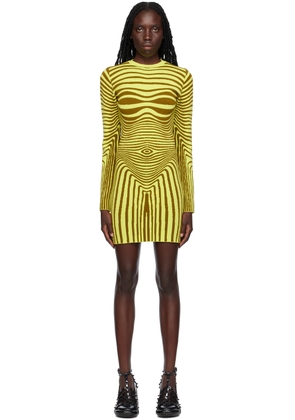 Jean Paul Gaultier Yellow 'The Body Morphing' Minidress