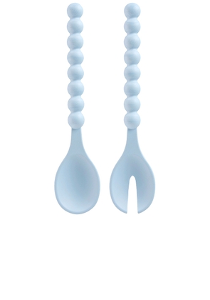 Maison Balzac Cloud Serving Spoons in Sky - Blue. Size all.