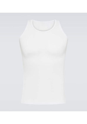 Maison Margiela Ribbed-knit cotton and silk tank top