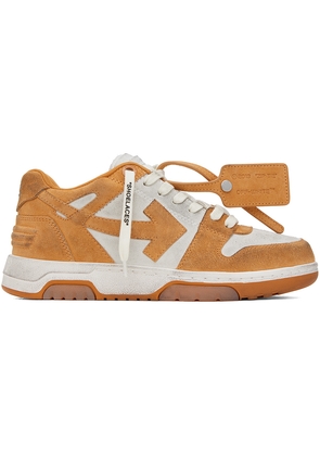 Off-White Orange & White Out Of Office Vintage Sneakers