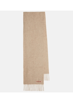 Acne Studios Canada Skinny fringed wool scarf