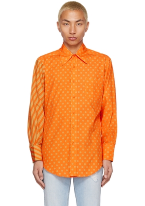 ERL Orange Polka Dot Shirt