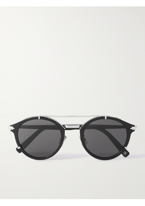 Dior Eyewear - DiorBlackSuit RI Round-Frame Acetate and Silver-Tone Sunglasses - Men - Blue