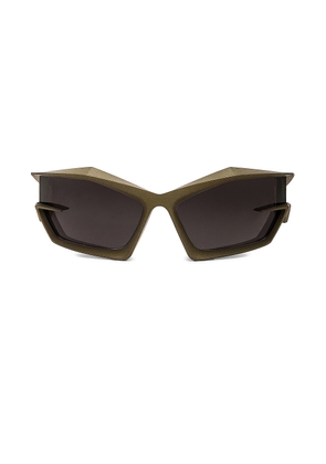 Givenchy Giv Cut Sunglasses in Matte Green - Green. Size all.