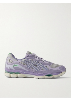 Asics - GEL-NYC Mesh, Suede and Faux Leather Sneakers - Men - Purple - UK 6