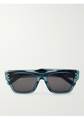 Dior Eyewear - CD Diamond S2I D-Frame Acetate and Silver-Tone Sunglasses - Men - Blue