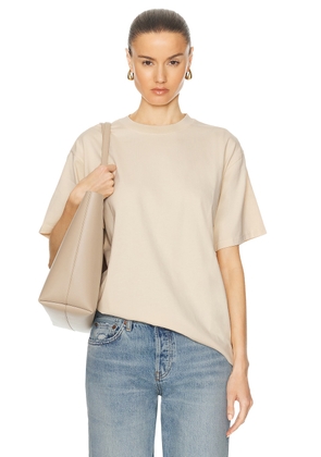 WAO The Relaxed Tee in Natural - Neutral. Size S (also in ).
