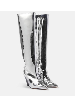 Isabel Marant Lakita mirrored knee-high boots