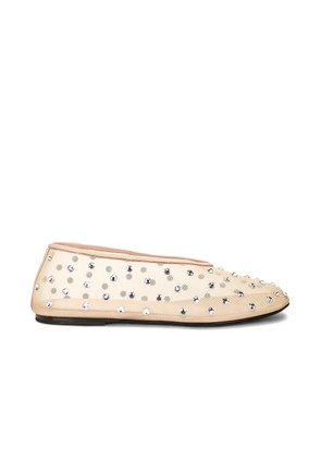 KHAITE Marcy Flat in Nude - Nude. Size 39 (also in 37, 39.5, 40, 41).