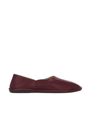 The Row Canal Slip On Slippers in Dark Burgundy - Burgundy. Size 38.5 (also in ).