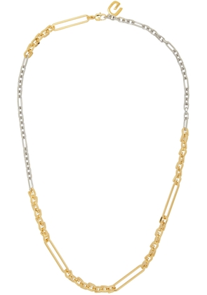Givenchy Silver & Gold 'G' Link Mixed Necklace