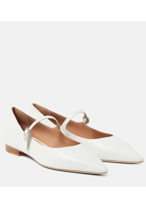 Malone Souliers Kate embellished leather Mary Jane flats