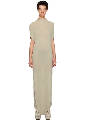 Rick Owens Off-White Crater Maxi Dress