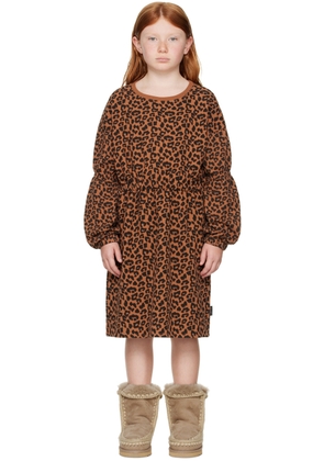 Daily Brat Kids Brown Leopard Dress