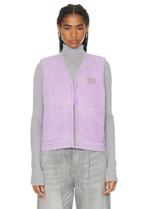 Acne Studios Pocket Vest in Smoky Purple - Lavender. Size S (also in ).