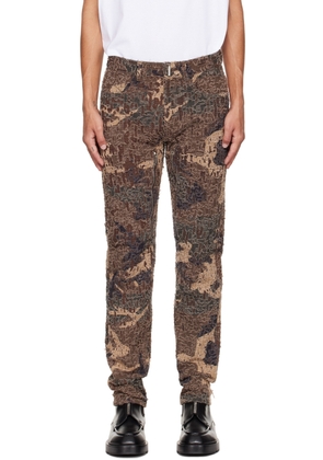 Givenchy Brown Destroyed Jeans