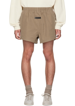 Fear of God ESSENTIALS Brown Cotton Shorts