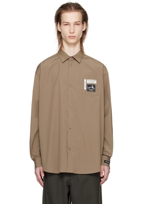 UNDERCOVER Taupe Patch Shirt