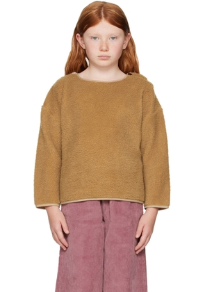 Daily Brat Kids Brown & Off-White Color Block Sweater