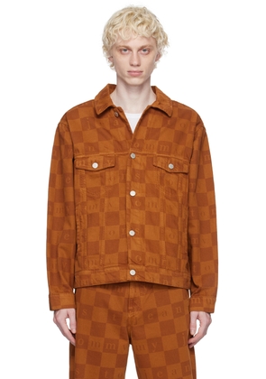 Tommy Jeans Brown Check Denim Jacket