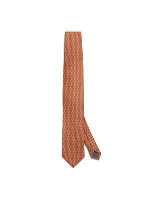 Eton Silk Geometric Pattern Tie