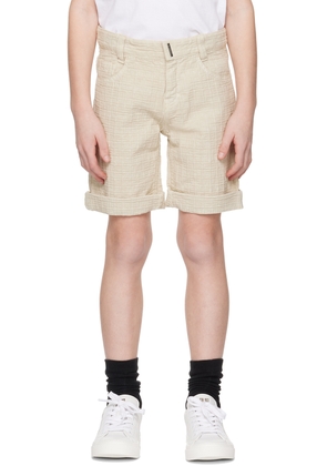 Givenchy Kids Beige Rolled Shorts
