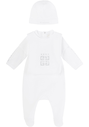 Givenchy Baby White Layered Three-Piece Set