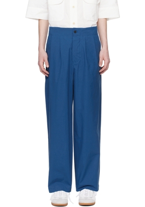 DOCUMENT Blue Wide Trousers