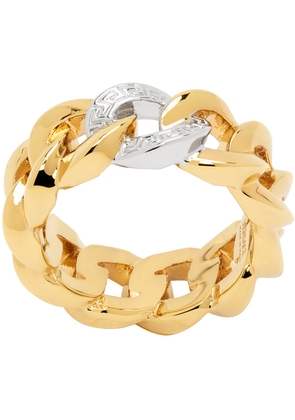 Versace Gold Medusa Chain Ring