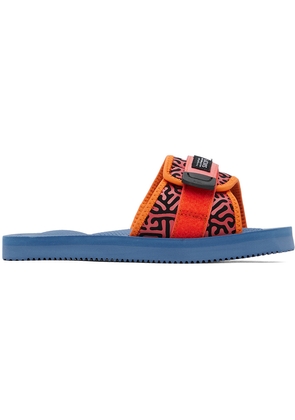 SUICOKE Orange & Blue PADRI-PT06 Sandals