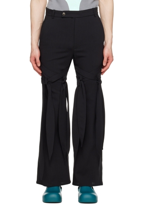 STRONGTHE SSENSE Exclusive Black Knotted Trousers
