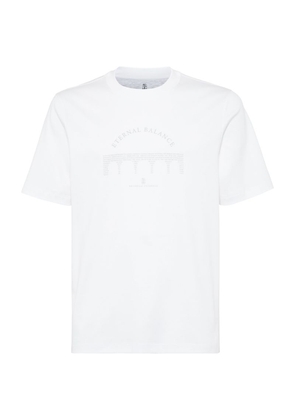 Brunello Cucinelli Cotton Graphic Print T-Shirt