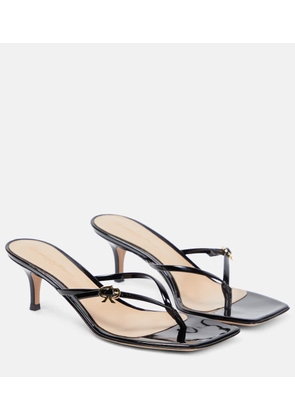 Gianvito Rossi Patent leather thong sandals