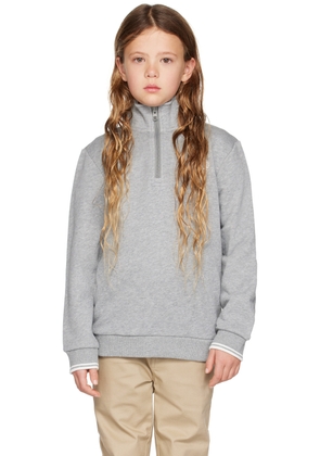 Fred Perry Kids Gray Twin Tipped Sweatshirt