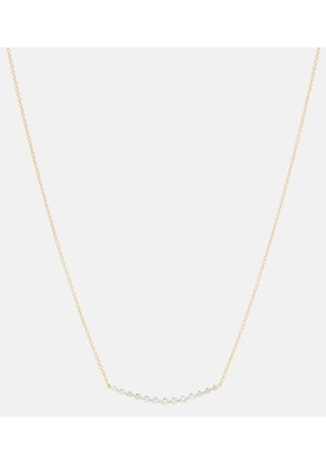 Anita Ko Crescent 18kt yellow gold necklace with diamonds