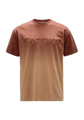 Jw Anderson Cotton Embroidered-Logo T-Shirt