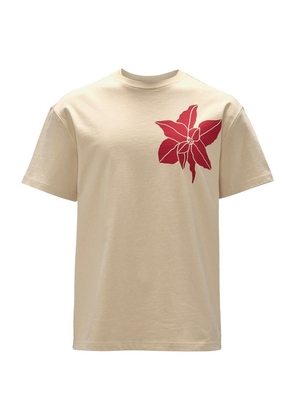 Jw Anderson Cotton Floral T-Shirt