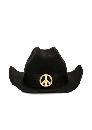 Moschino Jeans Cowboy Hat in Black - Black. Size S (also in ).