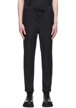 meanswhile Black Uneven Trousers