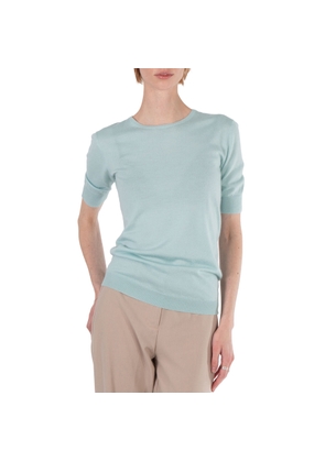 Ralph Lauren Ladies Blue Short-Sleeve Sweater, Size Large