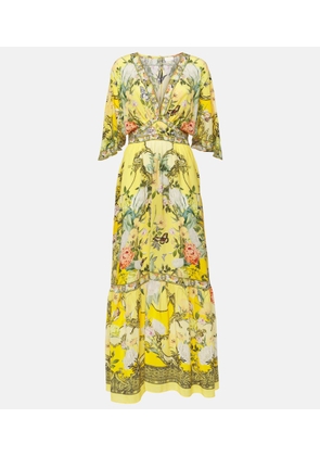 Camilla Paths of Gold floral silk maxi dress