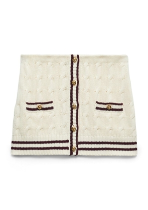 Prada Cotton Knitted Mini Skirt