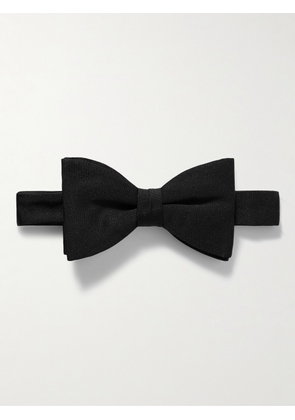 Mr P. - Pre-Tied Silk-Faille Bow Tie - Men - Black