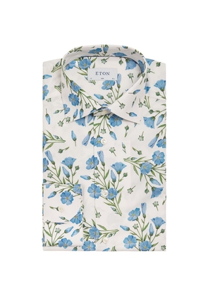 Eton Twill Floral Slim-Fit Shirt